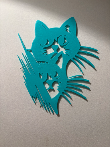 Kat muur decoratie 
